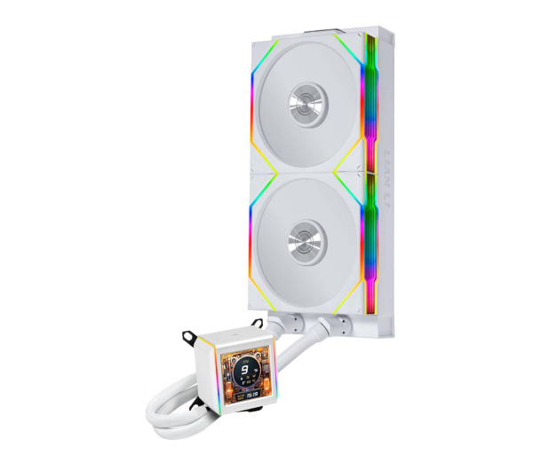 Lian Li Galahad II LCD 280 TL Wireless White 2x140mm - 1486798 - zdjęcie 2